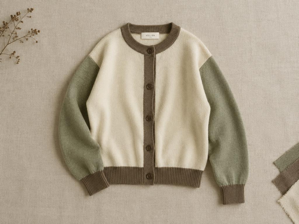 Finished sample garment laid flat for quality review